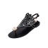 Dámske sandále s ozdobou čierna