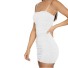 Dámské sexy mini šaty na ramínka bílá