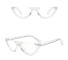 Dámske sexy slnečné okuliare J3121 biela / číra šošovka