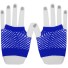 Dámske sieťované rukavice bezprsté modrá
