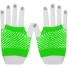 Dámske sieťované rukavice bezprsté zelená