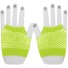 Dámské síťované rukavice bezprsté světle zelená