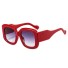 Dámské sluneční brýle E1387 červená