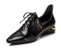 Dámske šnurovacie topánky - Oxfordky čierna