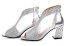 Dámské stylové sandály s kamínky stříbrná