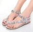 Dámské stylové sandály stříbrná