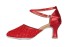 Dámské taneční boty na podpatku červená