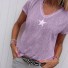 Dámské tričko s hvězdou B354 fialová
