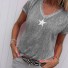 Dámské tričko s hvězdou B354 šedá