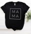 Dámské tričko s nápisem MAMA černá
