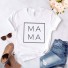 Dámske tričko s nápisom MAMA biela