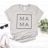 Dámske tričko s nápisom MAMA sivá