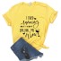 Dámske tričko s vtipnou potlačou B310 žltá