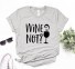 Dámske tričko s vtipnou potlačou vína B315 sivá