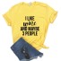Dámské tričko s vtipným potiskem B314 žlutá