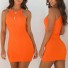 Dámské úpletové šaty A2770 oranžová