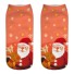Dámské vánoční ponožky s 3D potiskem Santy 8