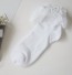 Dámske volánikové ponožky biela