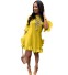 Dámske volánikové šaty Larisa žltá