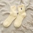Dámske zimné ponožky - Mačička žltá