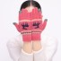 Dámske zimné rukavice s jeleňom tmavo ružová