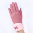 Dámske zimné rukavice s mašličkou J2850 svetlo ružová