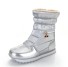 Dámske zimné štýlové zimné topánky J3123 strieborná