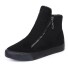 Dámske zimné topánky na zips J1809 čierna