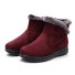 Dámske zimné topánky na zips s kožúškom J1810 červená