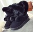 Dámske zimné topánky s brmbolcami J2430 čierna