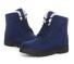 Dámske zimné topánky s kožúškom J836 modrá
