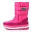 Dámské zimní boty na suchý zip J3230 růžová