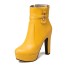 Dámské zimní kotníkové boty žlutá