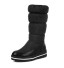 Dámské zimní stylové boty s vločkami J1203 černá