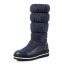 Dámské zimní stylové boty s vločkami J1203 modrá