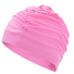 Damski nylonowy czepek pływacki Wodoodporny sprzęt do czepków basenowych dla pływaków różowy