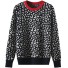 Damski sweter z wzorem A63 czarny