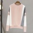 Damski sweter z wzorem B48 różowy