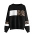 Damski sweter z wzorem czarny