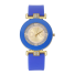 Damski zegarek ze złotymi zdobieniami niebieski