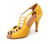 Damskie buty do tańca ozdobione dżetów żółty