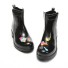 Damskie czarne gumowe buty 1