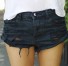 Damskie jeansowe szorty Emily czarny