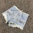 Damskie jeansowe szorty Fiona jasnoniebieski