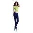 Damskie jeansy skinny A174 ciemnoniebieski