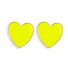 Damskie kolczyki w kształcie serca G704 żółty