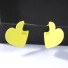 Damskie kolczyki w kształcie serca G766 żółty