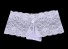 Damskie koronkowe majtki z nogawkami biały