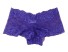 Damskie koronkowe majtki z nogawkami fioletowy