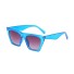 Damskie kwadratowe okulary przeciwsłoneczne A2292 niebieski
